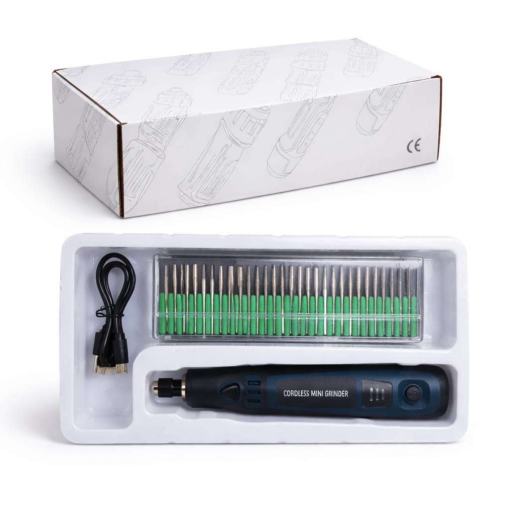 Elektrisches Mini Nagelfräser Set inkl. Aufsätze